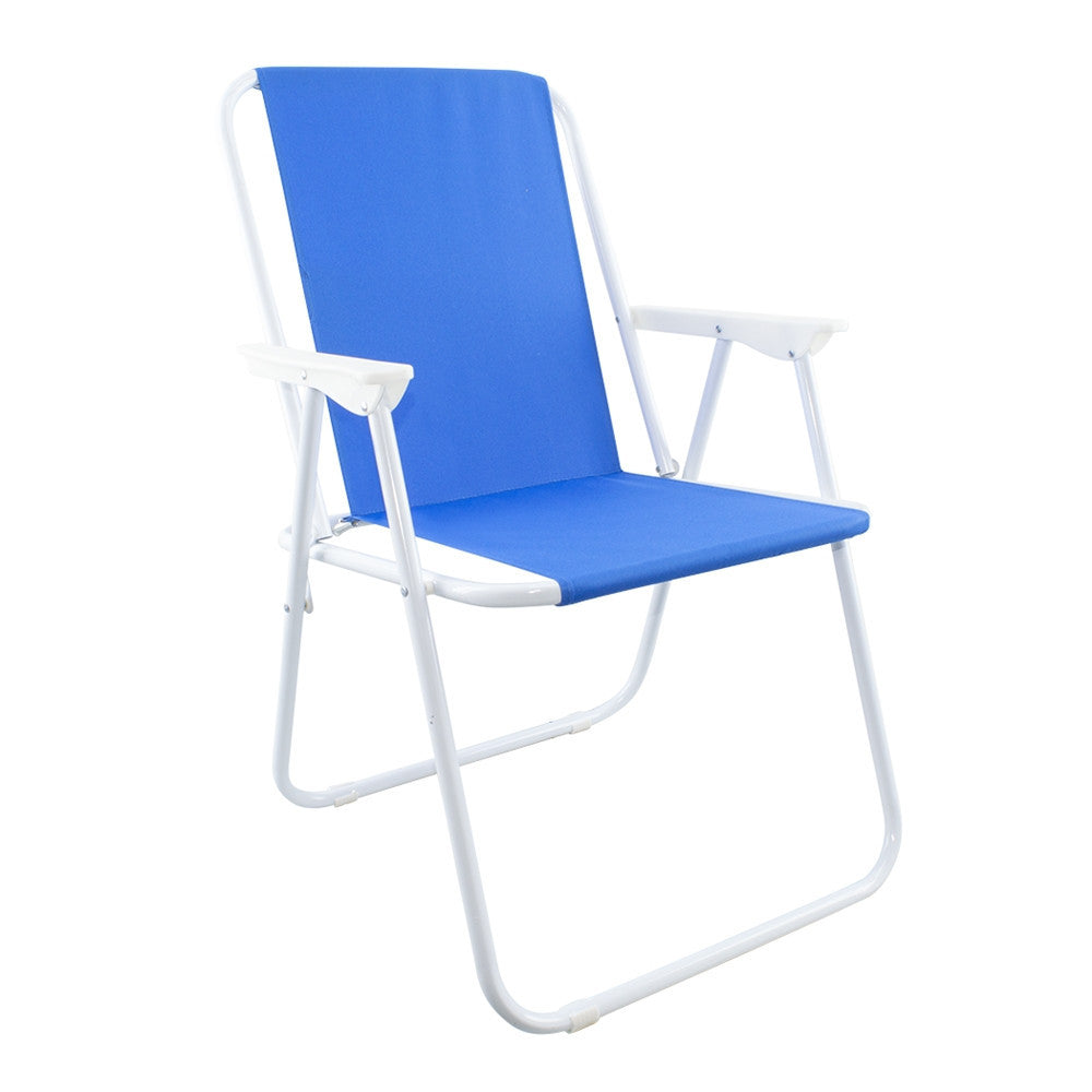 SEDIA RELAX SPIAGGINA MARE GIARDINO IN ACCIAIO PIEGHEVOLE CAMPEGGIO TINTA UNITA 285004