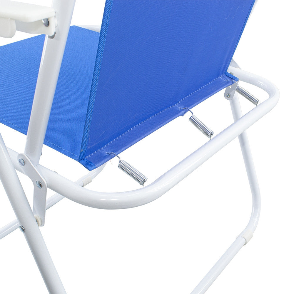 SEDIA RELAX SPIAGGINA MARE GIARDINO IN ACCIAIO PIEGHEVOLE CAMPEGGIO TINTA UNITA 285004