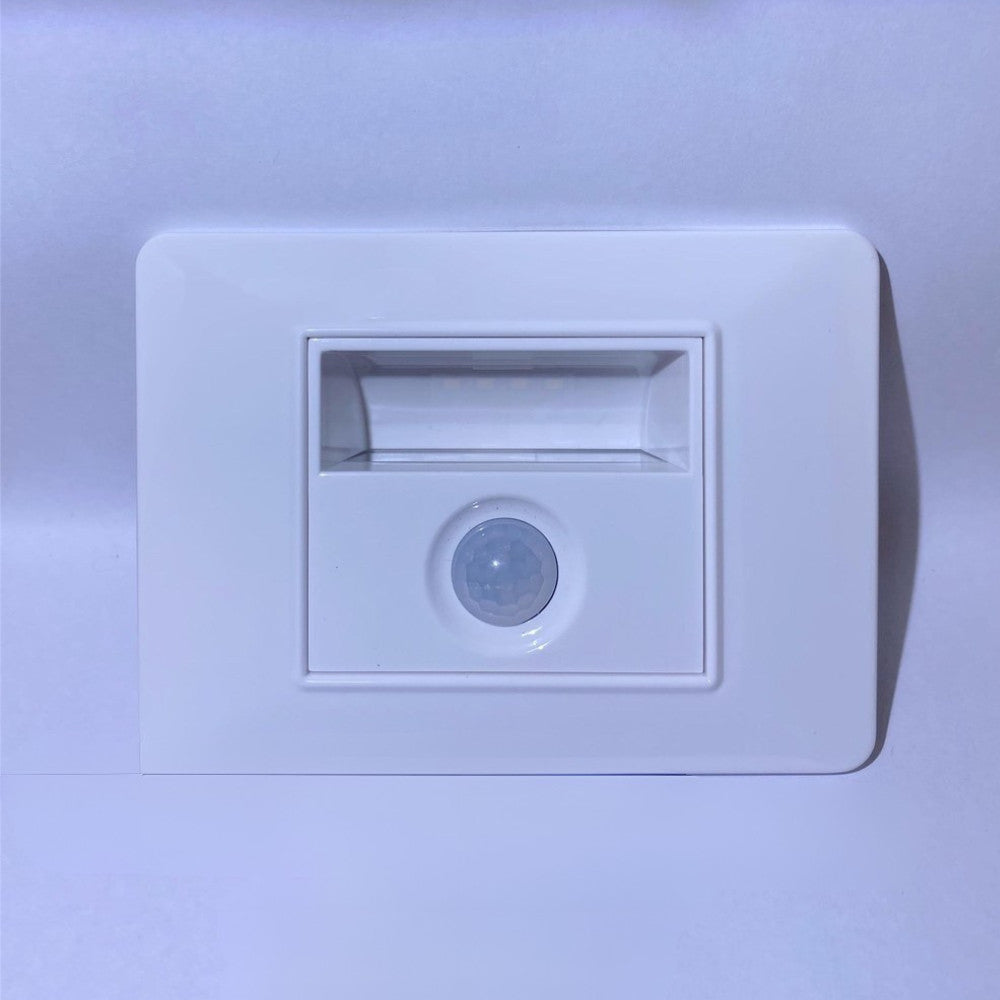 Segnapasso LED con sensore bianco 1.6W luce calda da incasso