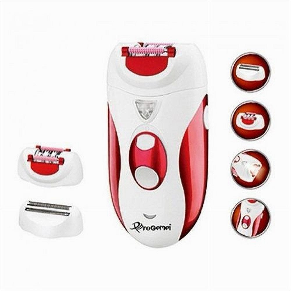 SET EPILATORE RASOIO RICARICABILE DONNA 2IN1 DISPOSITIVO ELETTRICO CORPO GM-2118