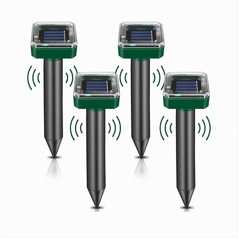 SET LUCI SOLARI QUADRATO IMPERMEABILE CON REPELLENTE AD ULTRASUONI PER PARASSITI