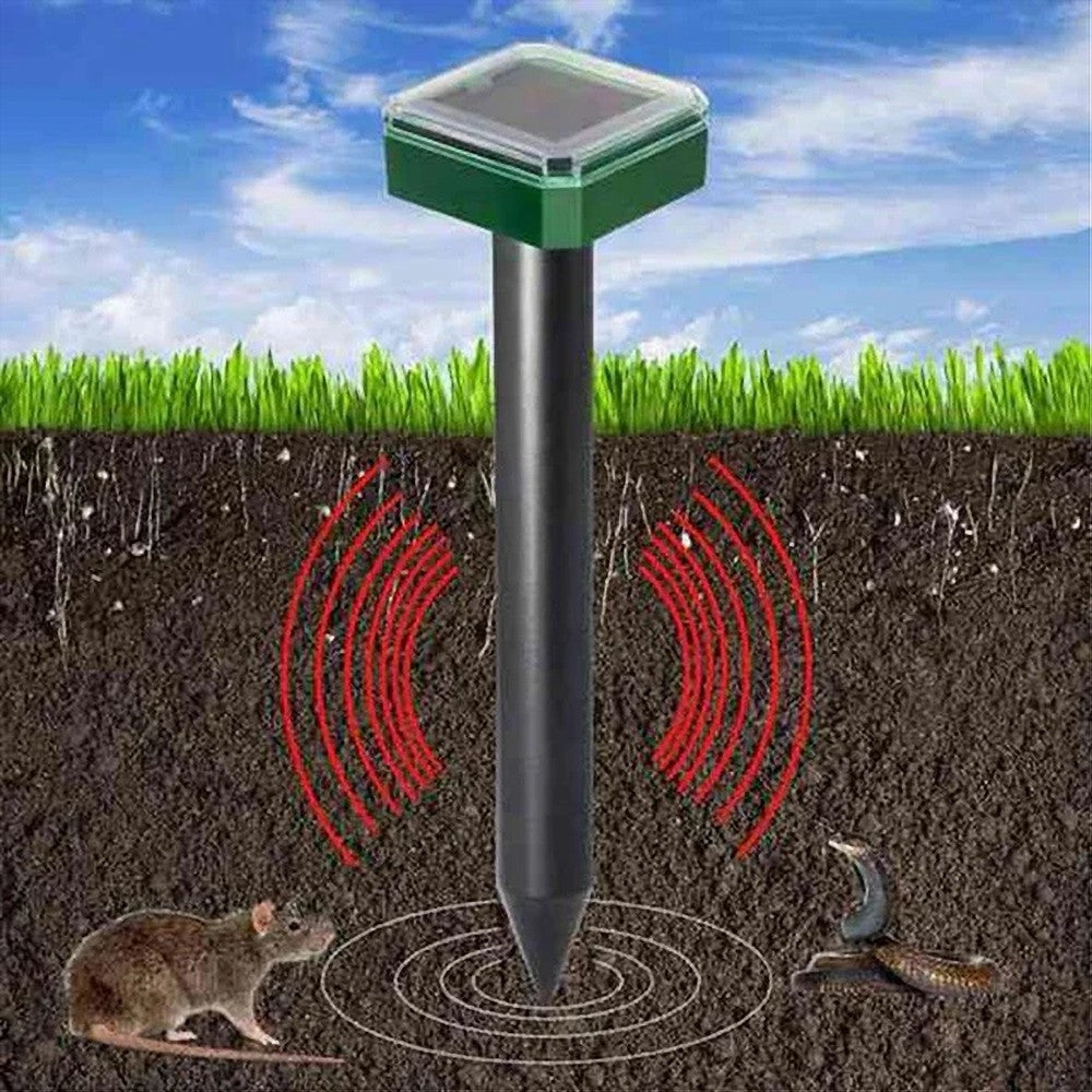 SET LUCI SOLARI QUADRATO IMPERMEABILE CON REPELLENTE AD ULTRASUONI PER PARASSITI