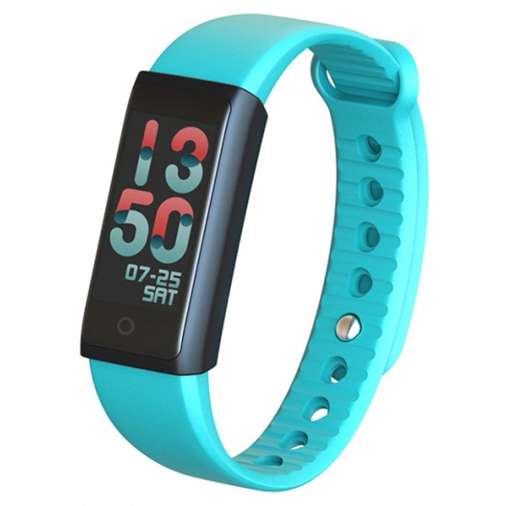SMART BAND SMARTBAND BRACCIALE AZZURRO OROLOGIO BLUETOOTH PER ANDROID IOS