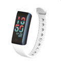 SMART BAND SMARTBAND BRACCIALE BIANCO OROLOGIO SPORT BLUETOOTH PER ANDROID IOS