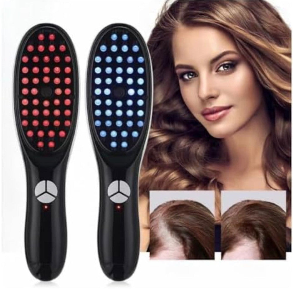 SPAZZOLA ELETTRICA VIBRANTE LED VAPORE MULTIFUNZIONALE PER CRESCITA CAPELLI MASSAGGIATORE