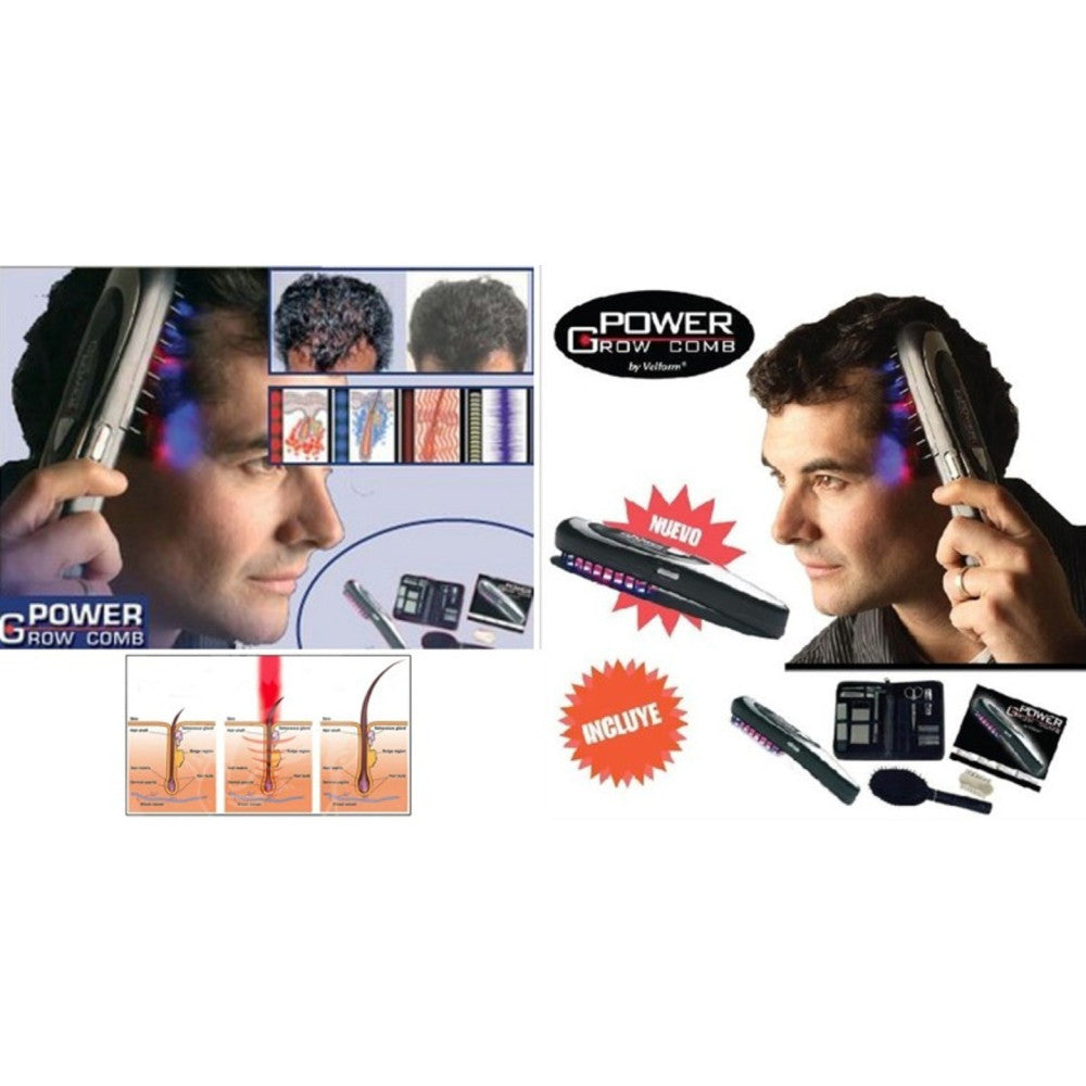 SPAZZOLA PETTINE LASER ANTI CADUTA CAPELLI ELETTRONICA GROW COMB PER UOMO DONNA