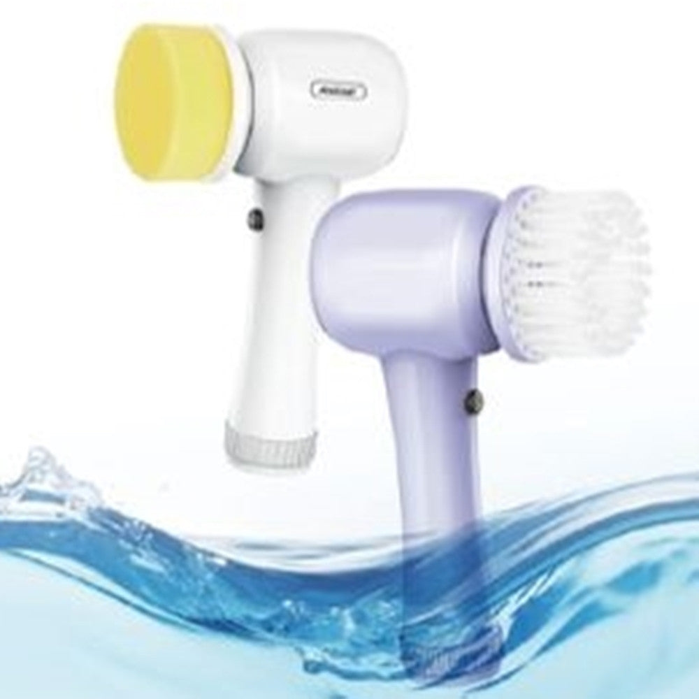 SPAZZOLA ROTANTE ELETTRICA PER PULIZIA MULTISUPERFICIE CON 4 TESTINE ERGONOMICO Q-SZ20