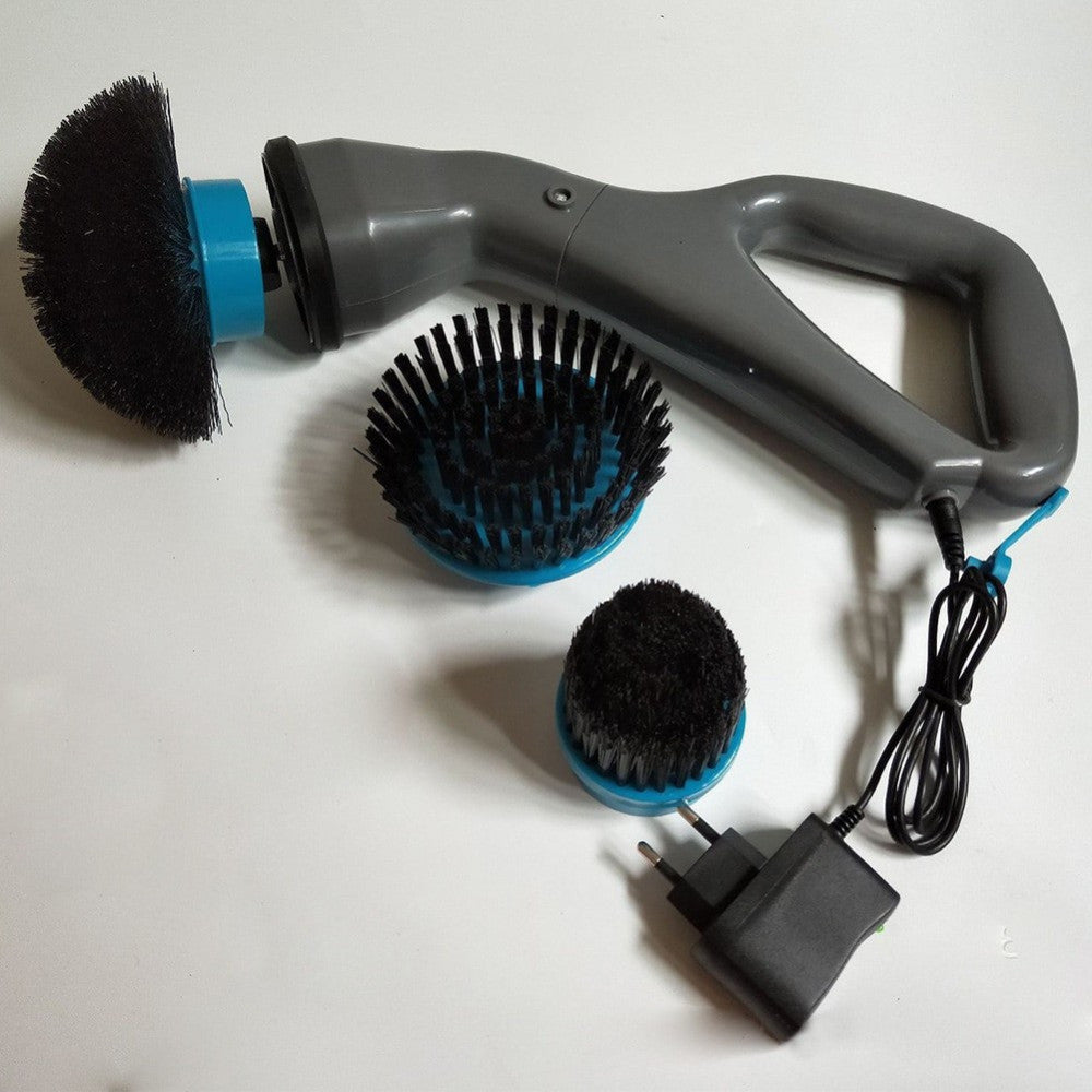 SPAZZOLONE SPAZZOLA ROTANTE CORDLESS RICARICABILE PER PULIZIA DI OGNI SUPERFICIE