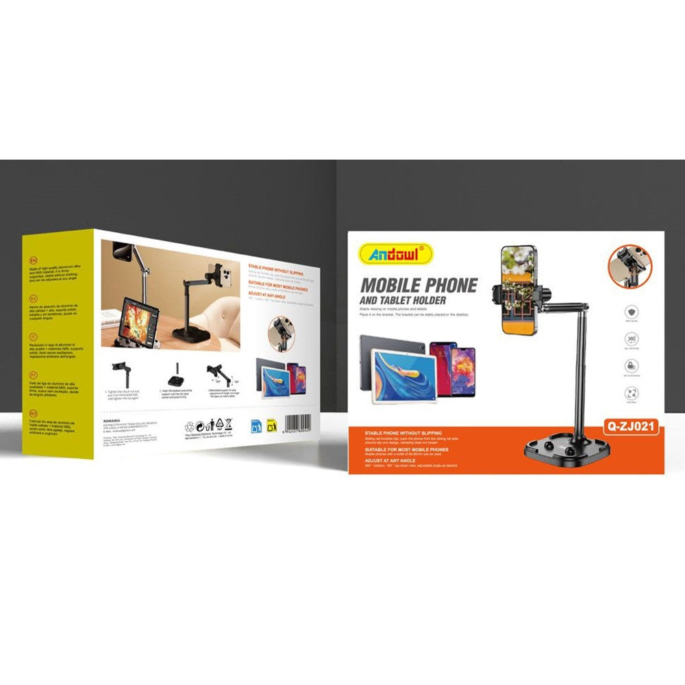 SUPPORTO DA SCRIVANIA TAVOLO PER CELLULARE TABLET PIEGHEVOLE PORTATILE REGOLABILE Q-ZJ021