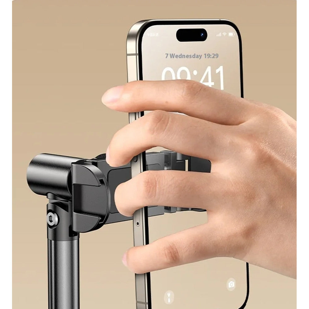 SUPPORTO DA TAVOLO PER TELEFONI CELLULARI TABLET CON CLIP ROTAZIONE REGOLABILE Q-ZJ020