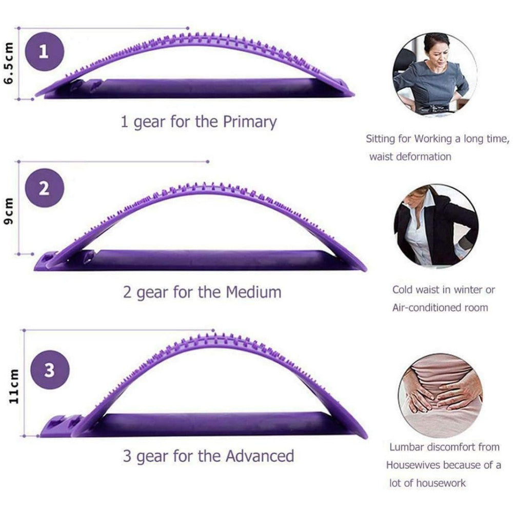SUPPORTO MASSAGGIATORE PER LA SCHIENA WAIST STRETCH SUPPORTO LOMBARE REGOLABILE