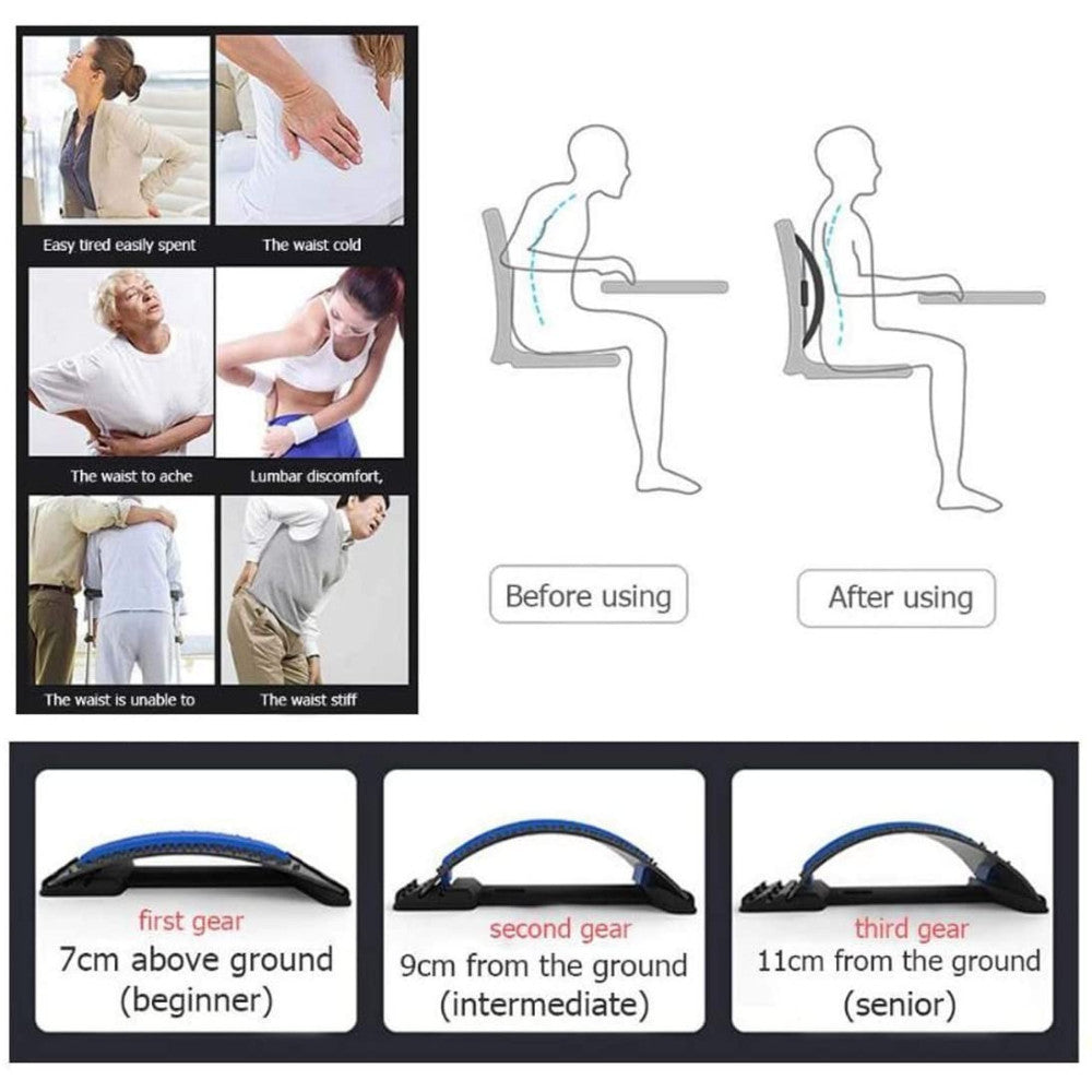 SUPPORTO MASSAGGIATORE PER LA SCHIENA WAIST STRETCH SUPPORTO LOMBARE REGOLABILE