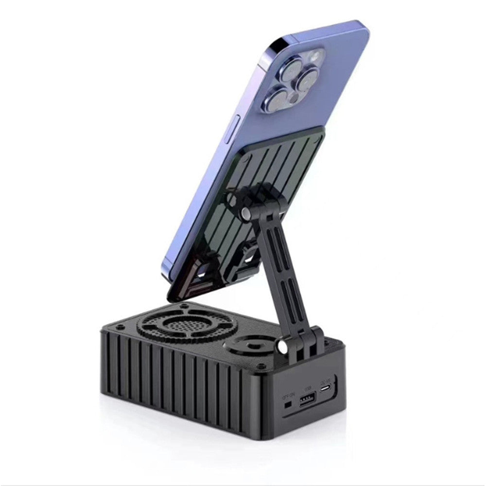 SUPPORTO PER CELLULARE CON ALTOPARLANTE WIRELESS PORTATILE REGOLABILE SCRIVANIA KMS-Z513