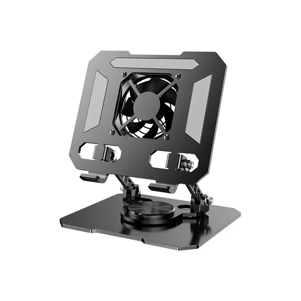 SUPPORTO REGOLABILE PER SMARTPHONE TABLET CON VENTOLA RAFFREDDAMENTO ROTAZIONE 360° Q-ZJ268