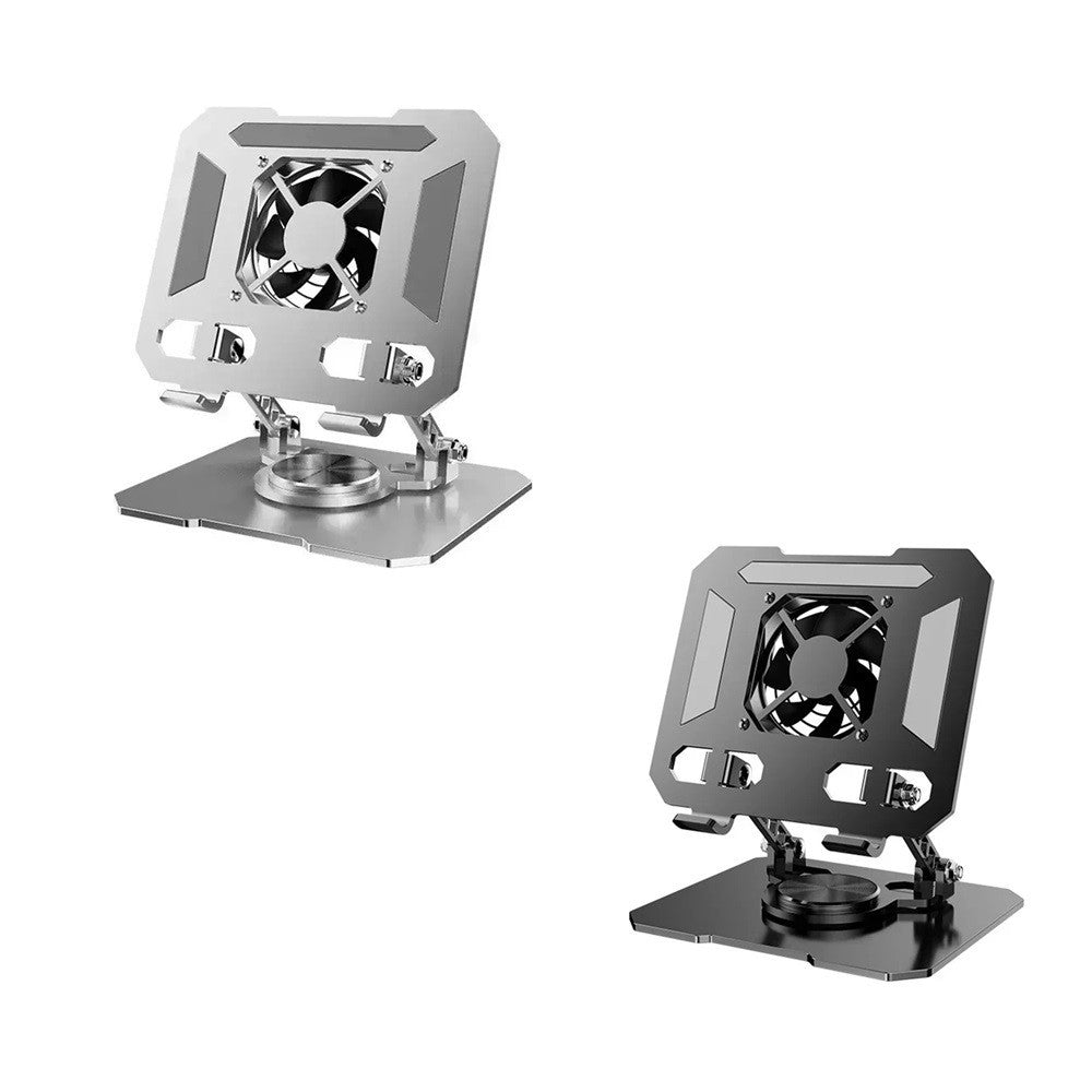SUPPORTO REGOLABILE PER SMARTPHONE TABLET CON VENTOLA RAFFREDDAMENTO ROTAZIONE 360° Q-ZJ268