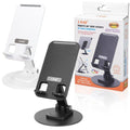 SUPPORTO STAFFA UNIVERSALE PIEGHEVOLE 360° DA TAVOLO PER TABLET SMARTPHONE HD2769