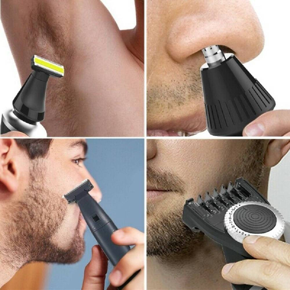 TAGLIA CAPELLI RASOIO REGOLA BARBA RICARICABILE DOCCIA NASO VISO VGR V-043