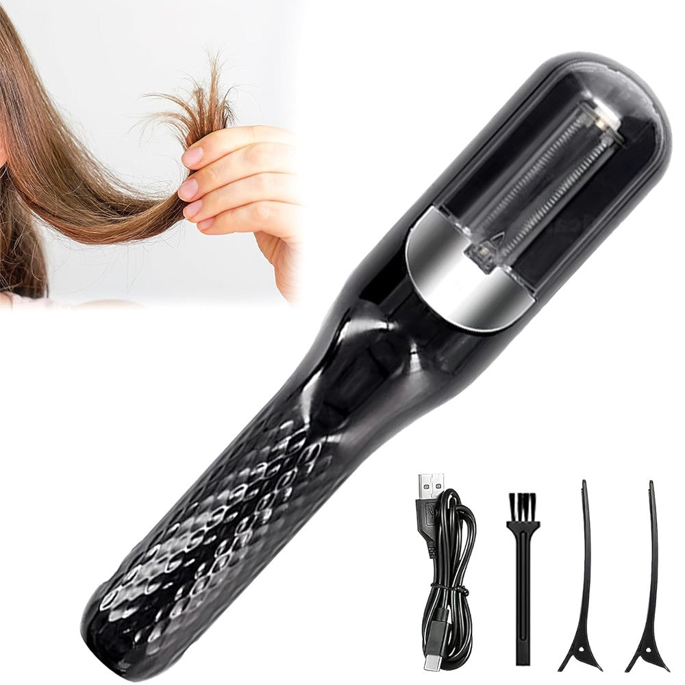 TAGLIADOPPIE PUNTE LISCIA RIPARA CAPELLI DOPPIO USO SENZA FILI AUTOMATICA RICARICABILE