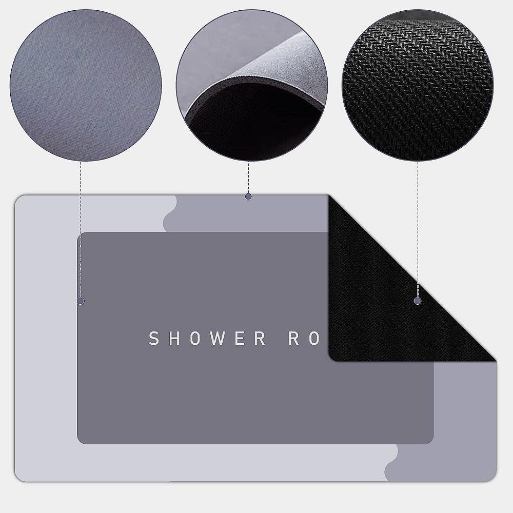 TAPPETINO DA BAGNO ANTISCIVOLO ASSORBENTE DIATOMITE CASA CUCINA CAMERA 40X60 CM