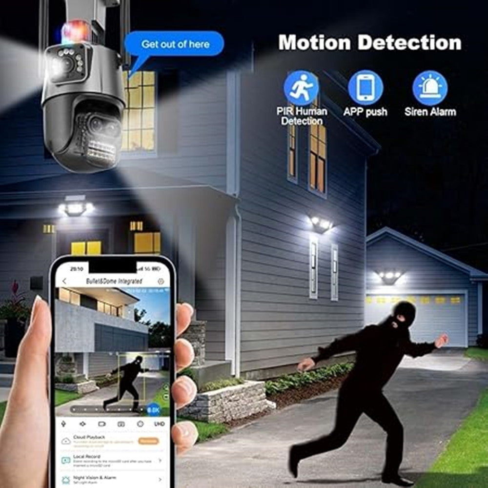 TELECAMERA PER SICUREZZA DOMESTICA WIRELESS ESTERNA ZOOM 8X CAM VIDEO SORVEGLIANZA
