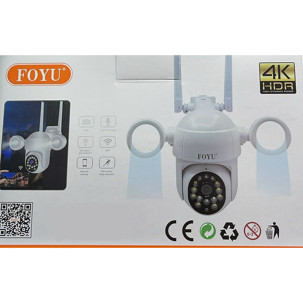 TELECAMERA PTZ WIFI 4K HDR DI SICUREZZA VIDEOSORVEGLIANZA INTELLIGENTE VISIONE NOTTURNA