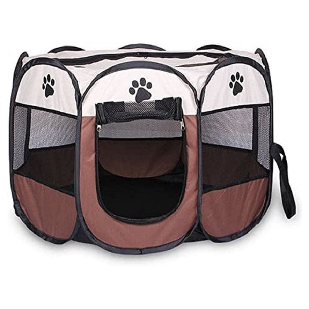 TENDA DA CAMPEGGIO PIEGHEVOLE PER ANIMALI GABBIA PER CANI CUCCE OTTAGONO