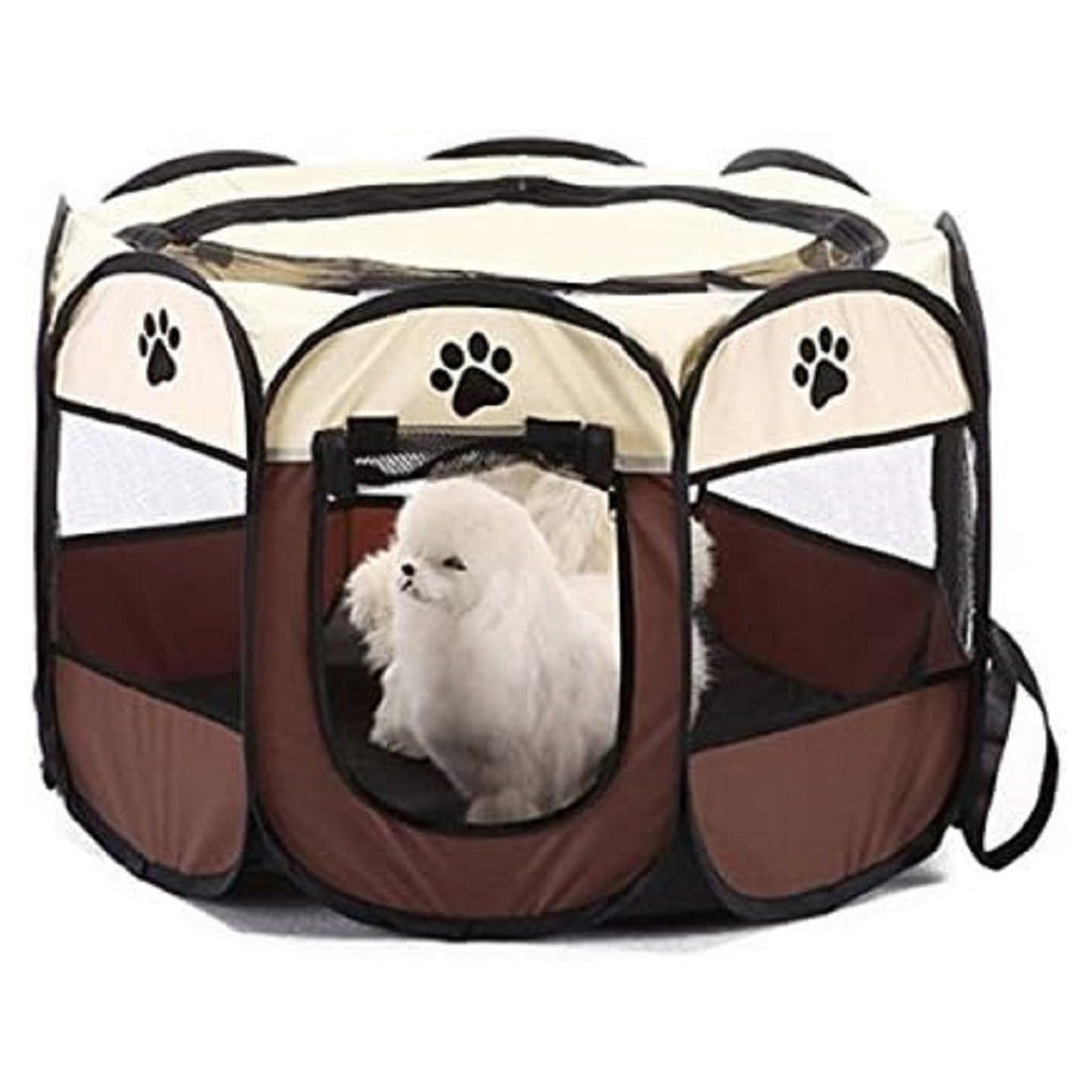 TENDA DA CAMPEGGIO PIEGHEVOLE PER ANIMALI GABBIA PER CANI CUCCE OTTAGONO