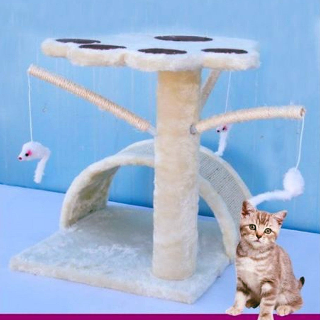 TIRAGRAFFI PER GATTI ALBERO PARCO GIOCHI GIOCO TIRA GRAFFI GATTO H44 CM