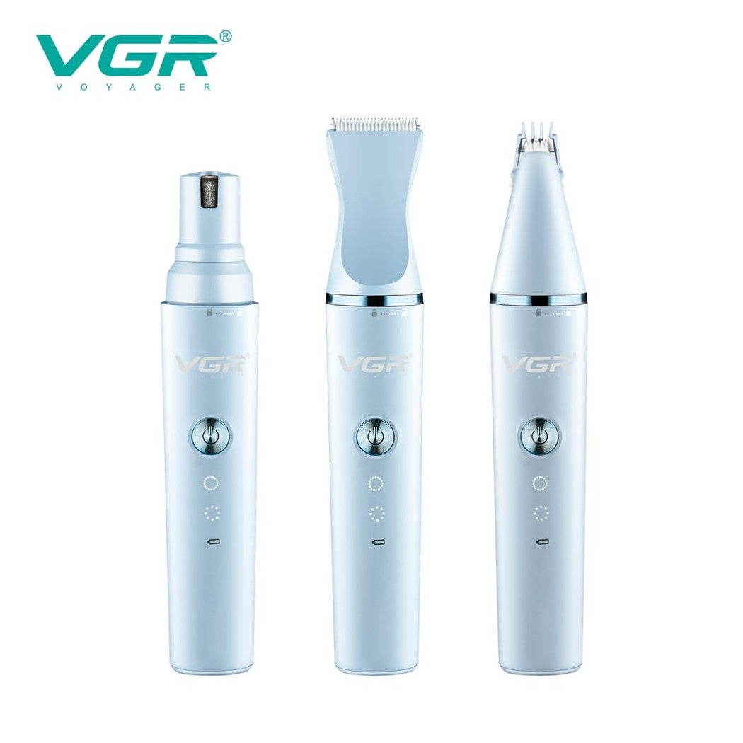 TOSATRICE CANI DI PICCOLA TAGLIA CON 3 TESTE KIT TOELETTATURA BASSO RUMORE V-205