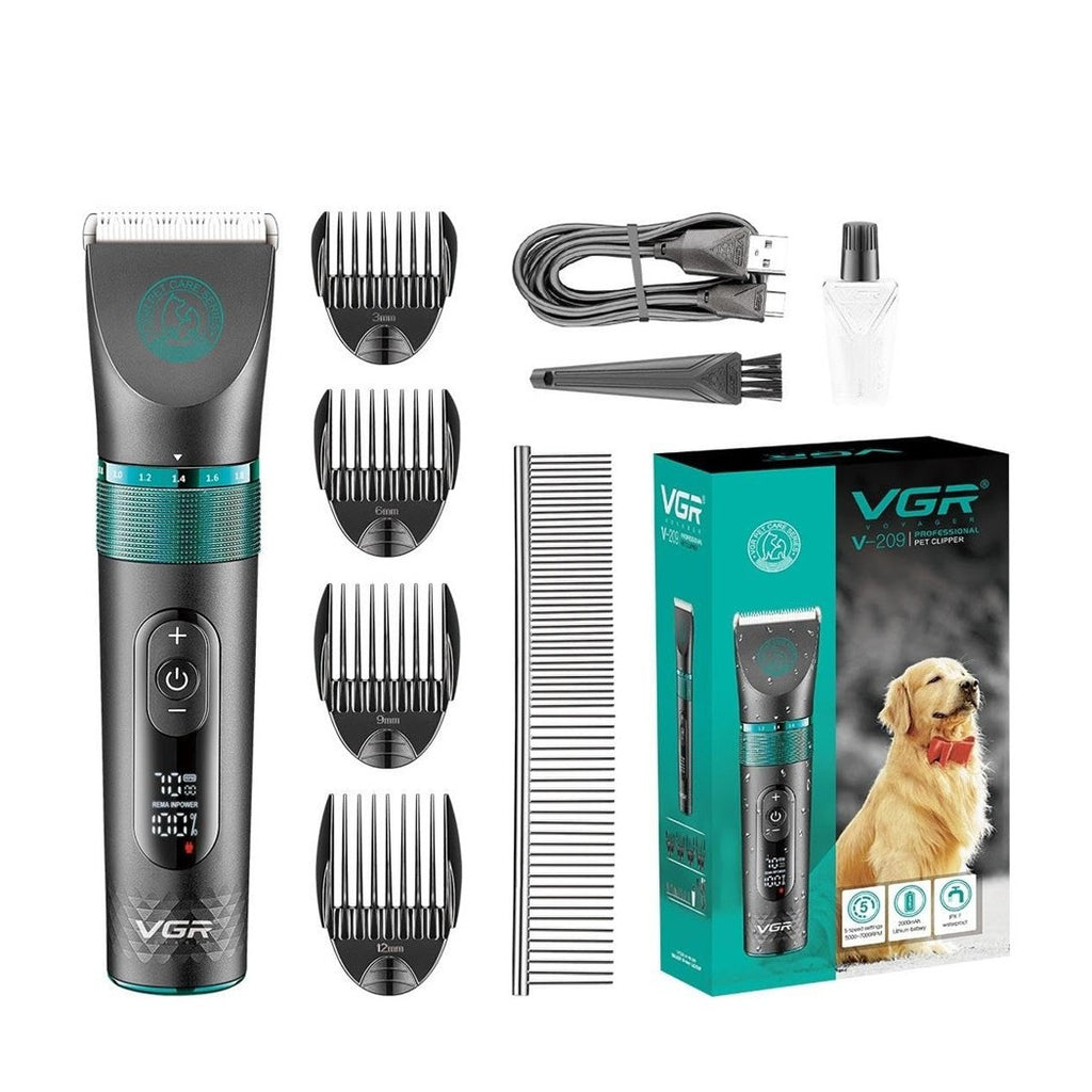 TOSATRICE PROFESSIONALE ANIMALI DISPLAY DIGITALE IMPERMEABILE SENZA FILI V-209