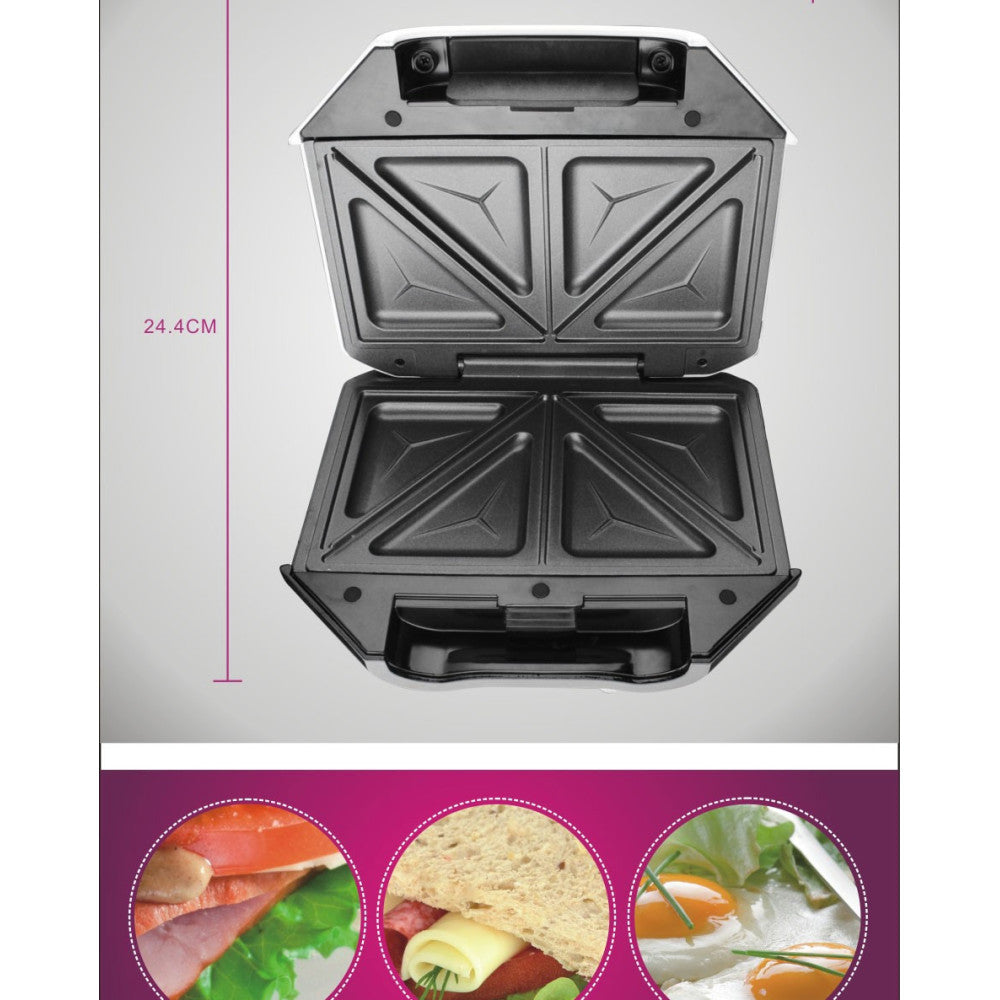 TOSTIERA ELETTRICA PIASTRA GRILL SANDWICH ANTIADERENTE TOSTAPANE ELETTRICO 750W