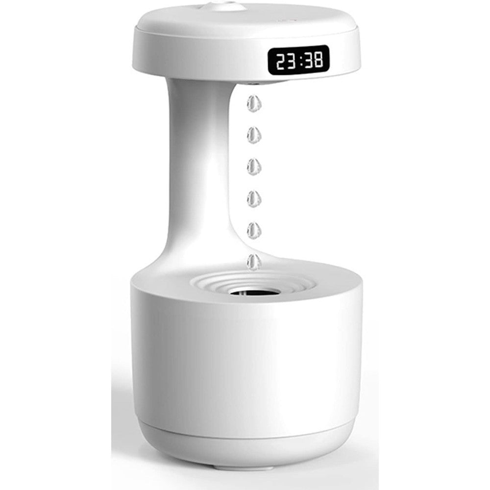 UMIDIFICATORE ARIA ANTIGRAVITÀ DIFFUSORE AROMI GOCCIA ACQUA OROLOGIO AROMATERAPIA