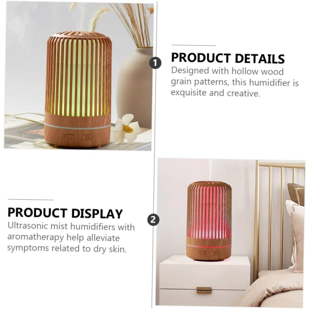 UMIDIFICATORE PER AMBIENTE AROMATERAPIA OLI ESSENZILI CON LUCE NOTTE PROFUMATORE