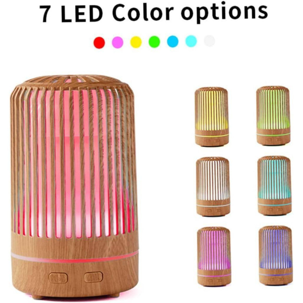 UMIDIFICATORE PER AMBIENTE AROMATERAPIA OLI ESSENZILI CON LUCE NOTTE PROFUMATORE