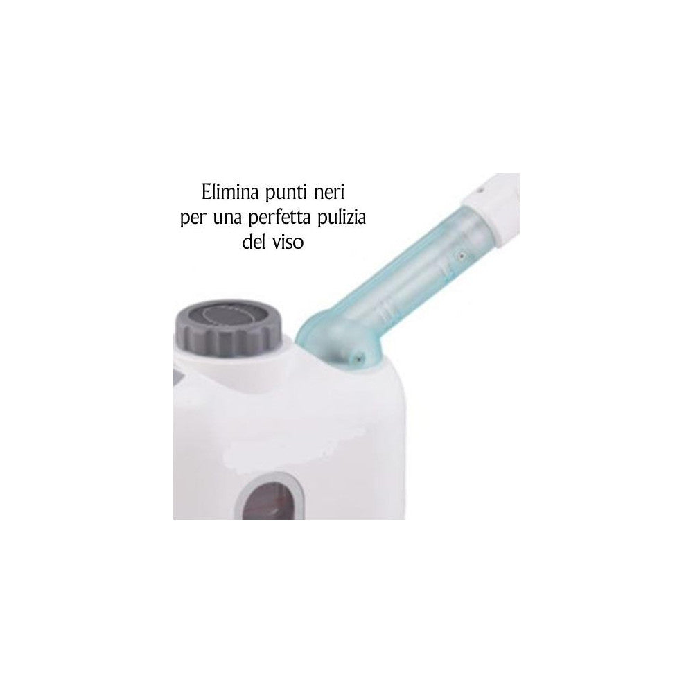 VAPORIZZATORE FACCIALE PORTATILE PULIZA VISO ESTETICA CON IDROCONTENITORE 400W