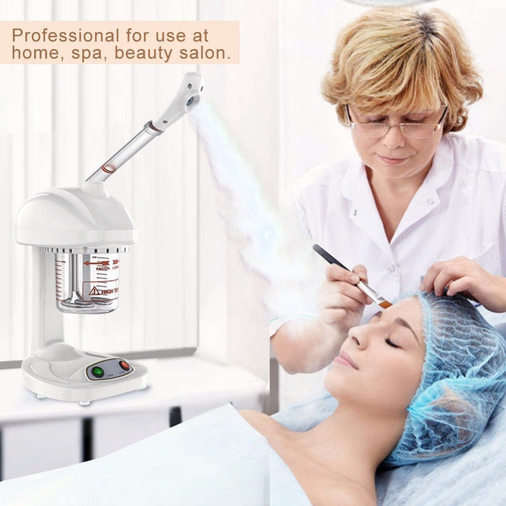 VAPORIZZATORE OZONO PULIZIA DEL VISO ESTETICA DA TAVOLO PORTATILE PROFESSIONALE
