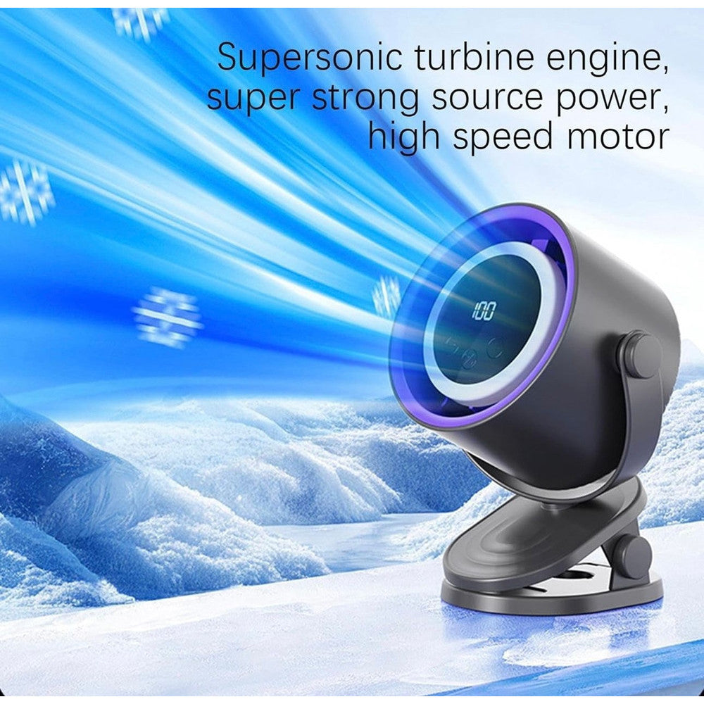 VENTILATORE DA TAVOLO USB ELETTRICO RAFFREDDAMENTO DESIGN LUCE NOTTURNA CAMERA SCRIVANIA