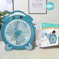 VENTILATORE ELETTRICO 30 WATT 3 VENTOLE SILENZIOSO DA TAVOLO COLORATO TX-9280