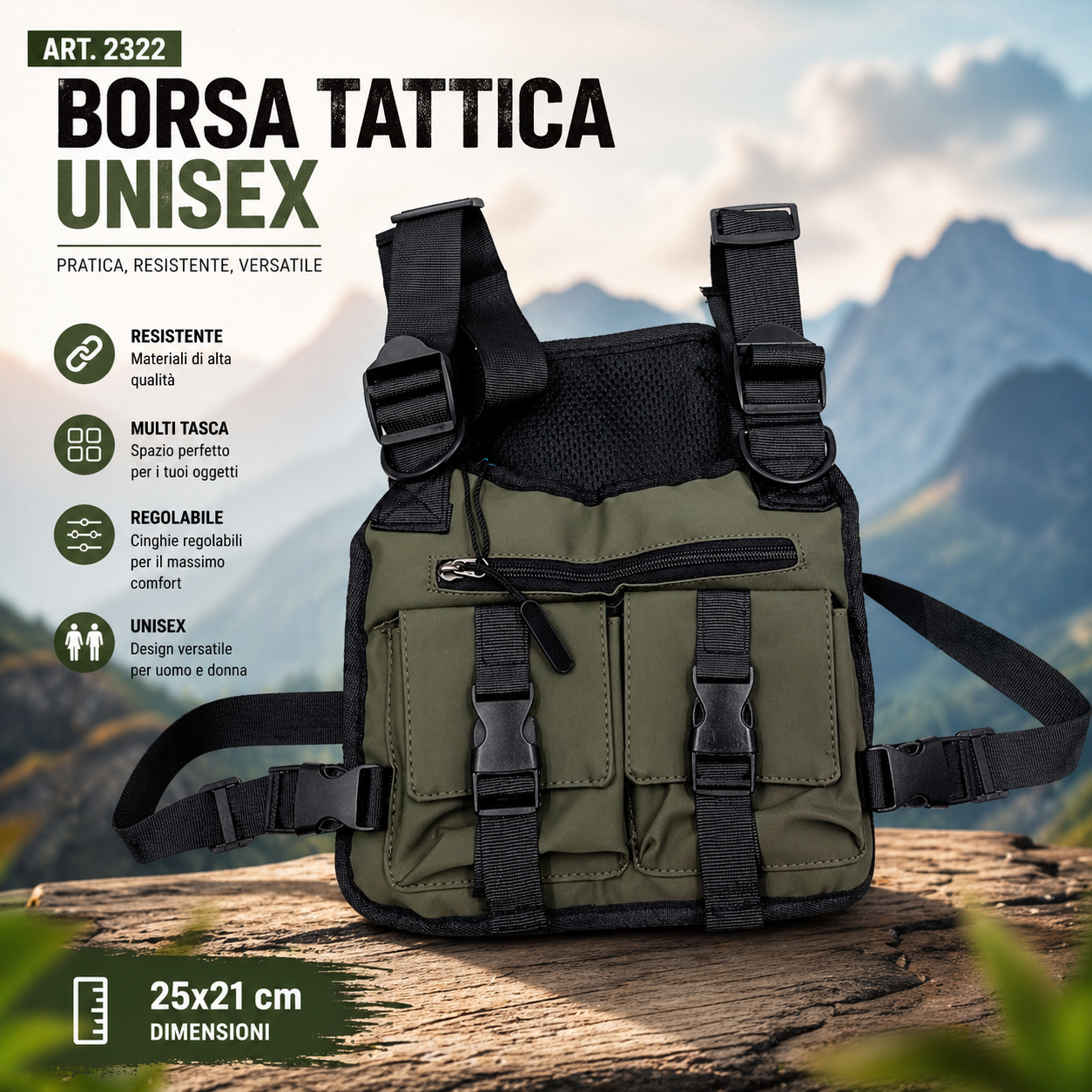 Borsa Tattica Unisex– ART. 2322