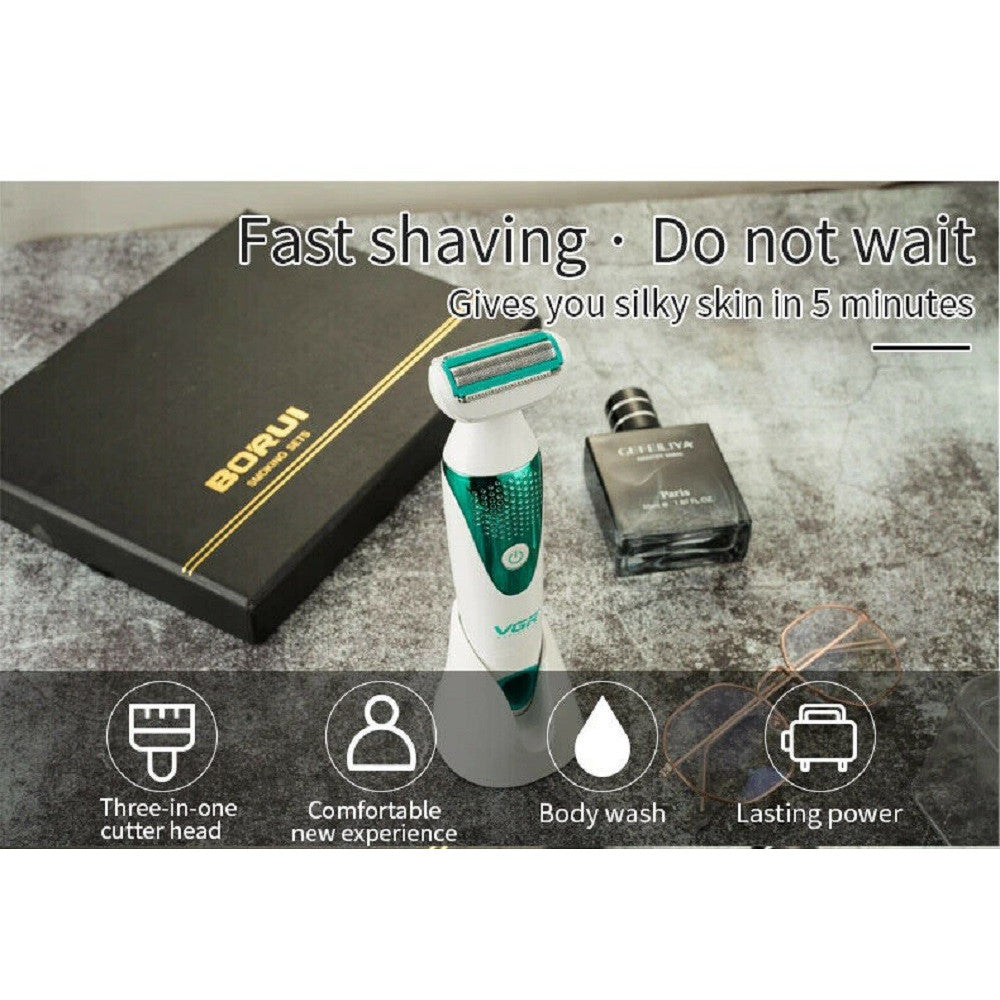VGR V-720 Kit Epilatore 5in1 Donna Trimmer Rasoio Testine Intercambiabili