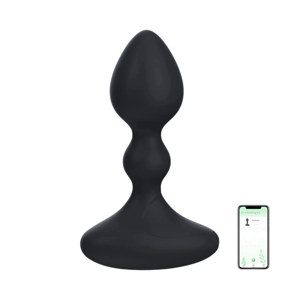 Vibratore Butt Plug Anale Vibrante con App in Silicone Morbido Stimolatore Smart