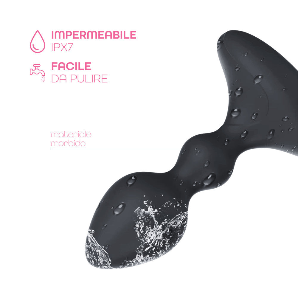 Vibratore Butt Plug Anale Vibrante con App in Silicone Morbido Stimolatore Smart