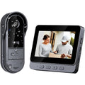 VIDEOCITOFONO CAMPANELLO SENZA FILI DA ESTERNO IMPERMEABILE IP67 SCHERMO IPS 4,3''