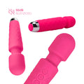 Wand Massager Massaggiatore Vibratore Ricaricabile in Silicone Sex Toy per Donna