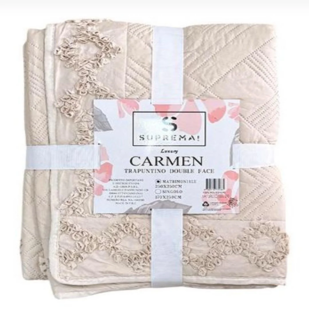 Trapuntino matrimoniale della linea "Carmen"