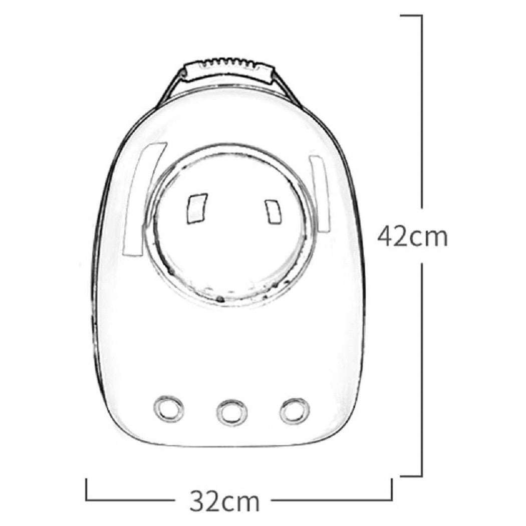 ZAINO BORSA TRASPORTINO GATTO CANE PORTATILE VIAGGIO DESIGN A CAPSULA SPAZIALE
