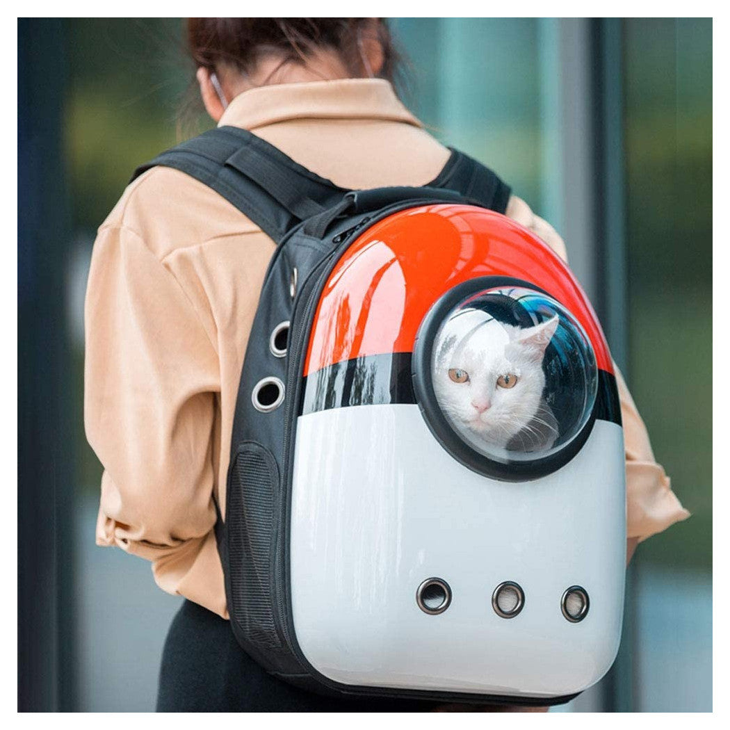 ZAINO BORSA TRASPORTINO GATTO CANE PORTATILE VIAGGIO DESIGN A CAPSULA SPAZIALE